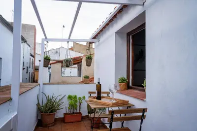 Un patio o zona al aire libre en Apartamento La Machacona Paneras