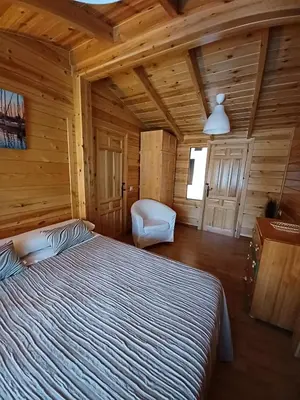 Cama o camas de una habitación en El Molino de Candelario