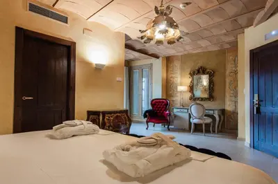 Cama o camas de una habitación en Aura del Jerte