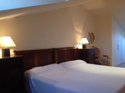 Cama o camas de una habitación en Galican Casa Rural