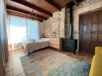 Cama o camas de una habitación en Olivar de Gredos
