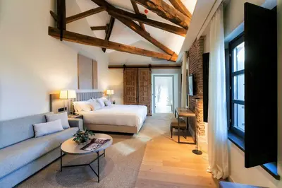 Cama o camas de una habitación en Sofraga Palacio