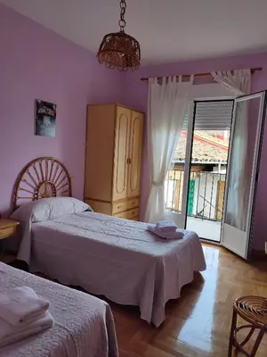 Cama o camas de una habitación en Casa Rubén Darío