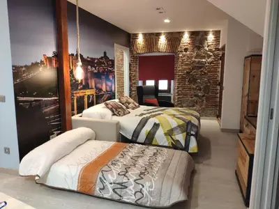 Cama o camas de una habitación en Los Tres Monos