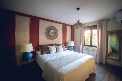 Cama o camas de una habitación en Petit Candeleda