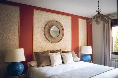 Cama o camas de una habitación en Petit Candeleda
