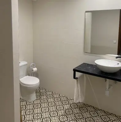 Un baño de casa rural la Mariota