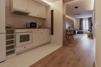 Una cocina o zona de cocina en ParrApartamentos Cáceres