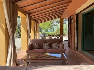 Un balcón o terraza de EL BAUZAL DE TRUJILLO
