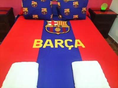 Cama o camas de una habitación en Don Mauricio y periquines