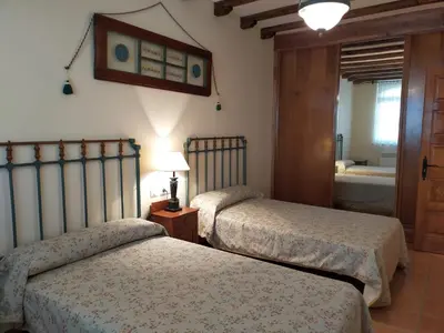 Cama o camas de una habitación en Casa de turismo rural - Mirador de Santa Marina