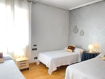 Cama o camas de una habitación en Casa Pedraza CON PISCINA PRIVADA