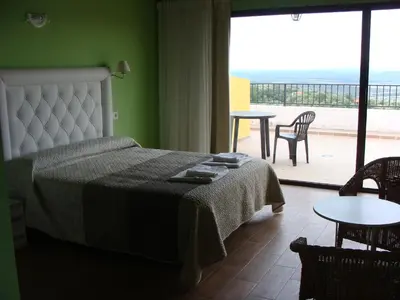 Cama o camas de una habitación en Casas Rurales Manolo