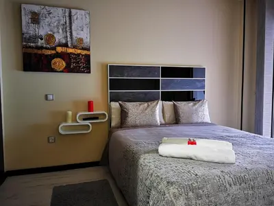 Cama o camas de una habitación en APARTAMENTO ALES