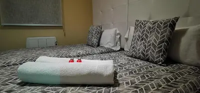 Cama o camas de una habitación en APARTAMENTO ALES
