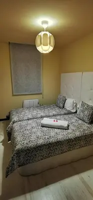 Cama o camas de una habitación en APARTAMENTO ALES