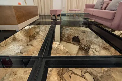 Zona de estar de CMDreams Gold- Apartamentos turísticos con ruinas romanas en el centro de Mérida