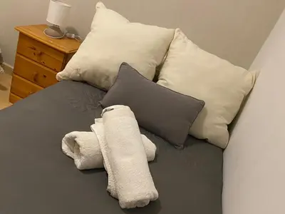 Cama o camas de una habitación en Apartamento Turistico San Cristobal