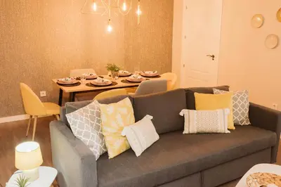 Zona de estar de Apartamento Circo Romano- con vistas al Circo Petfriendly