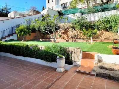 Jardín al aire libre en Apartamento Ceclavín