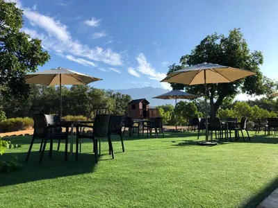 Jardín al aire libre en Veragua. Glamping y Apartamentos turísticos