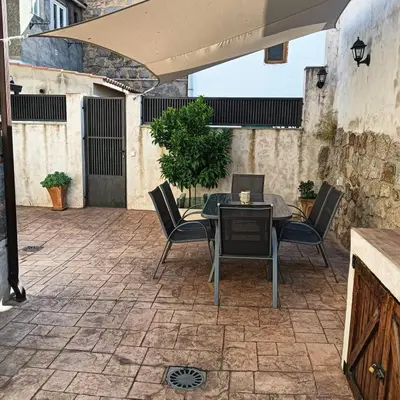 Un balcón o terraza de CASA DE VACACIONES EL NARANJO