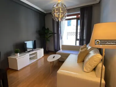 Una televisión o centro de entretenimiento en Alojamiento Centro de Salamanca