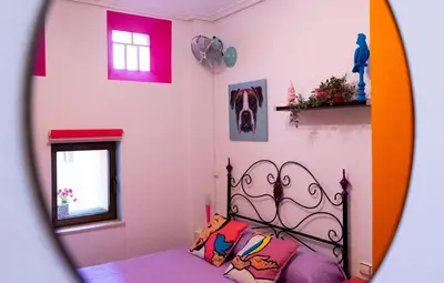 Cama o camas de una habitación en Apartamento POP-ART, junto a la Plaza Mayor, by My Home in Salamanca
