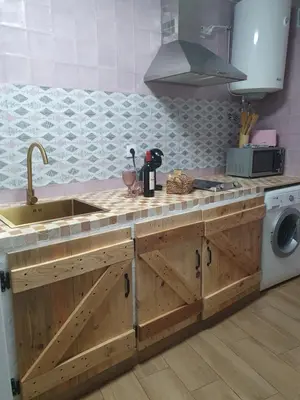 Una cocina o zona de cocina en Apartamentos Callampa
