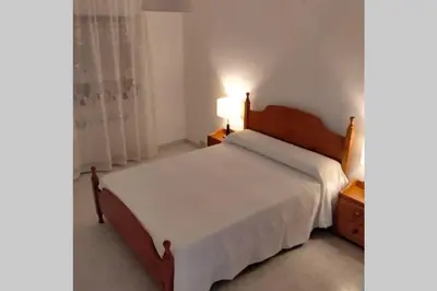 Cama o camas de una habitación en Apartamento Vistas a Gredos.