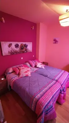 Cama o camas de una habitación en Villa Moreno Vivienda uso turístico