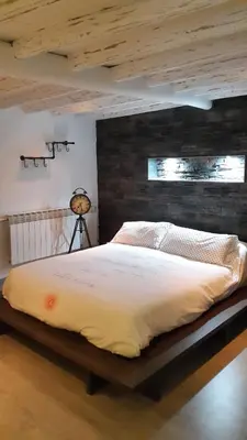 Cama o camas de una habitación en La estrella del viajero