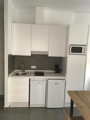 Una cocina o zona de cocina en Apartamentos Ad Theatrum