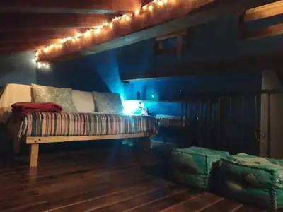 Cama o camas de una habitación en HERVÀS Y VUELVES ( la casita de la piedra )