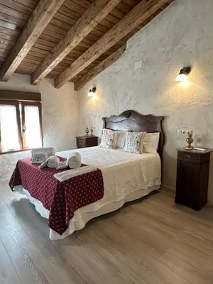 Cama o camas de una habitación en D' Anta Casa de la Luz
