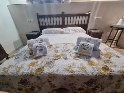 Cama o camas de una habitación en D' Anta Casa de la Luz