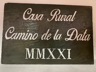 Certificado, premio, señal o documento que está expuesto en Casa Rural Camino de la Data
