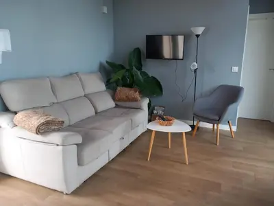 Zona de estar de Bungalow Sierra San Vicente
