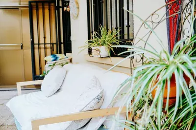 Un balcón o terraza de Apartamentos GARDEN