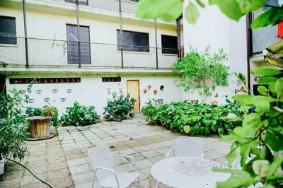 Jardín al aire libre en Apartamentos GARDEN