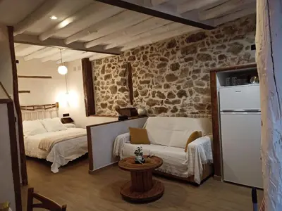 Cama o camas de una habitación en Apartamento La Herrerita