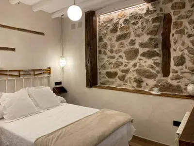 Cama o camas de una habitación en Apartamento La Herrerita
