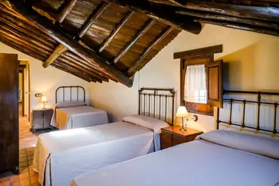 Cama o camas de una habitación en Un espacio único, 'La Casona del Señor' con bodega