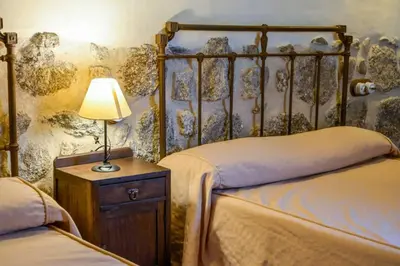 Cama o camas de una habitación en Un espacio único, 'La Casona del Señor' con bodega
