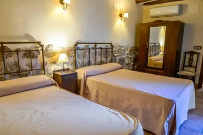 Cama o camas de una habitación en Un espacio único, 'La Casona del Señor' con bodega