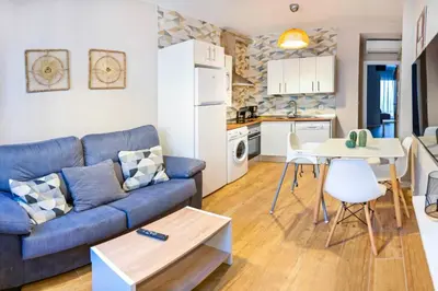 Zona de estar de A - Apartamento elegante con piscina compartida