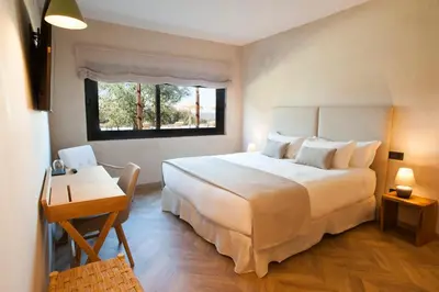 Cama o camas de una habitación en Hábitat Cigüeña Negra