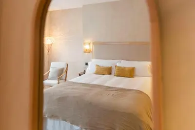 Cama o camas de una habitación en Hábitat Cigüeña Negra
