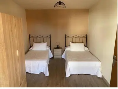 Cama o camas de una habitación en Casa Tijeras I