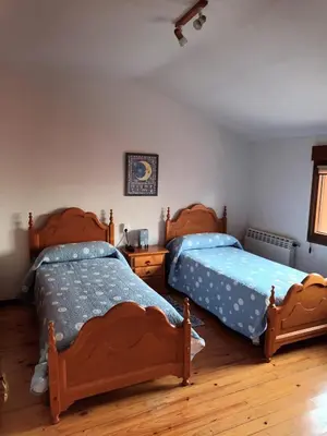 Cama o camas de una habitación en Casa Rural Las Canales